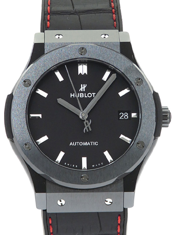 【HUBLOT】ウブロ『クラシック フュージョン ブラックマジック SHOW AIKAWA』511.CM.1171.GR.AKW21 メンズ 自動巻き 6ヶ月保証【中古】