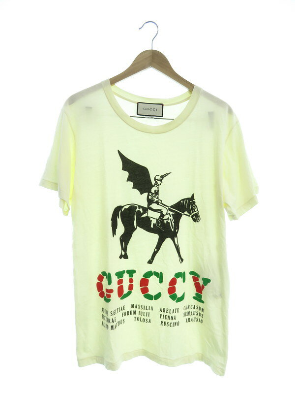 GUCCI】グッチ『ロゴプリント 半袖Tシャツ sizeS』493117 XJAN3 GUCCI】グッチ『ロゴプリント 半袖Tシャツ sizeS』493117 XJAN3