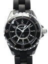 【CHANEL】シャネル『J12 ブラックセラミック 33mm』H0681 レディース クォーツ 3 ...