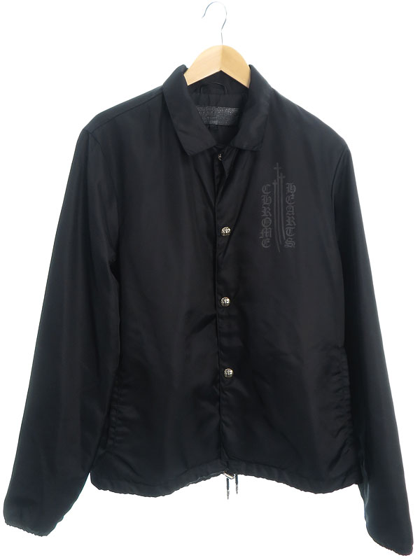 【CHROME HEARTS】クロムハーツ『オールドイングリッシュ コーチジャケット sizeX-LARGE』400148332 メンズ ブルゾン 1週間保証【中古】