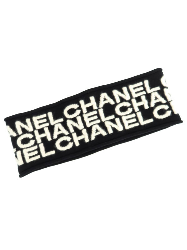 【CHANEL】シャネル『ロゴ ヘアバンド』レディース ヘアアクセサリー 1週間保証【中古】