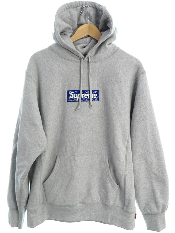 ySupremezVv[wBandana Box Logo Hooded Sweatshirt sizeLargex19FW Y XEFbgvI[o[p[J[ 1Tԕۏ؁yÁz