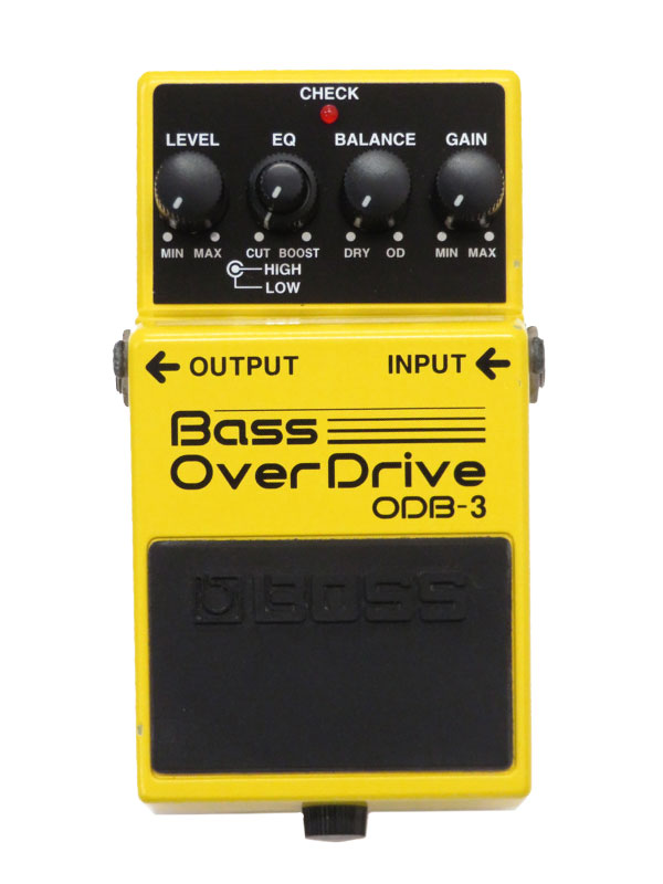 【BOSS】ボス『ベースオーバードライブ』ODB-3 コンパクトエフェクター 1週間保証【中古】 名　称 ベースオーバードライブ 型　番 ODB-3 種　類 コンパクトエフェクター 付属品 なし 保証期間 1週間保証 ランク AB品 状　態 小傷、スレが見られます。 動作は確認済みで、各コントロール問題なく動作します。 電源は9V電池か、別売り9Vアダプターです。