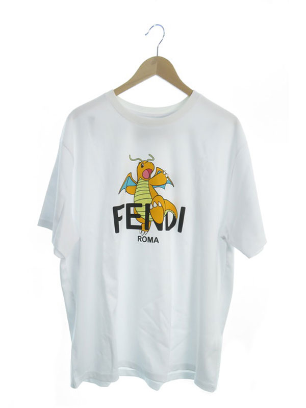 【FENDI】フェンディ『ポケモン ロゴ フラグメント 半袖Tシャツ sizeXXL』FY1144 AQJL メンズ 1週間保証【中古】