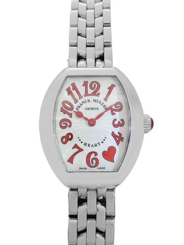 【FRANCK MULLER】フランクミュラー『ハート トゥ ハート』5002SQZ C5H J RED レディース クォーツ 3ヶ月保証【中古】