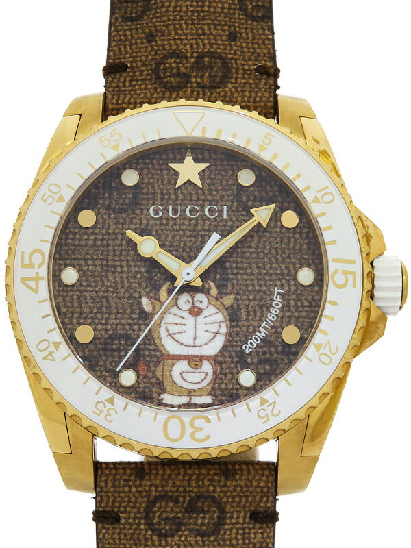 GUCCI】グッチ『ダイブウォッチ ドラえもん』YA136334 メンズ GUCCI】グッチ『ダイブウォッチ ドラえもん』YA136334 メンズ