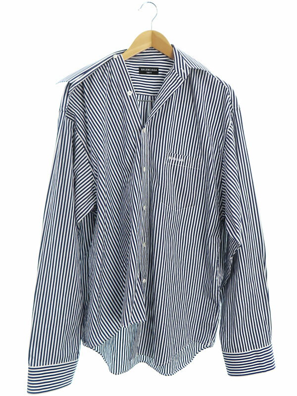BALENCIAGA】バレンシアガ『ストライプ アシンメトリー デザイン BALENCIAGA】バレンシアガ『ストライプ アシンメトリー デザイン