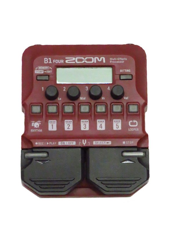 【ZOOM】ズーム『ベース用マルチエフェクター』B1 FOUR 1週間保証【中古】