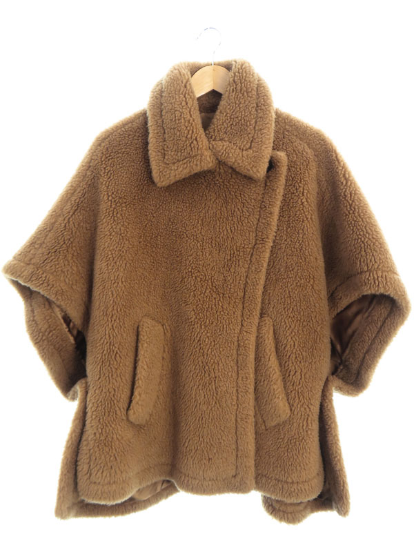 【MaxMara】マックスマーラ『白タグ テディベア ケープ ボア』473604136 レディース ジャケット 1週間保証【中古】のサムネイル