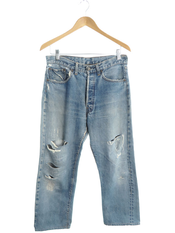 【LEVIS】リーバイス『66前期 スレーキスタンプ ブランクタブ ジーンズ』メンズ デニムパンツ 1週間保証【中古】