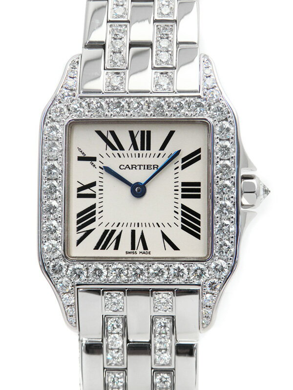 Cartier】カルティエ『サントス ドゥ モワゼル LM ダイヤブレス Cartier】カルティエ『サントス ドゥ モワゼル LM ダイヤブレス