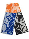 【LOUIS VUITTON】ルイヴィトン『エシャルプ・リブ フラワー』M78005 メンズ マフラー 1週間保証【中古】