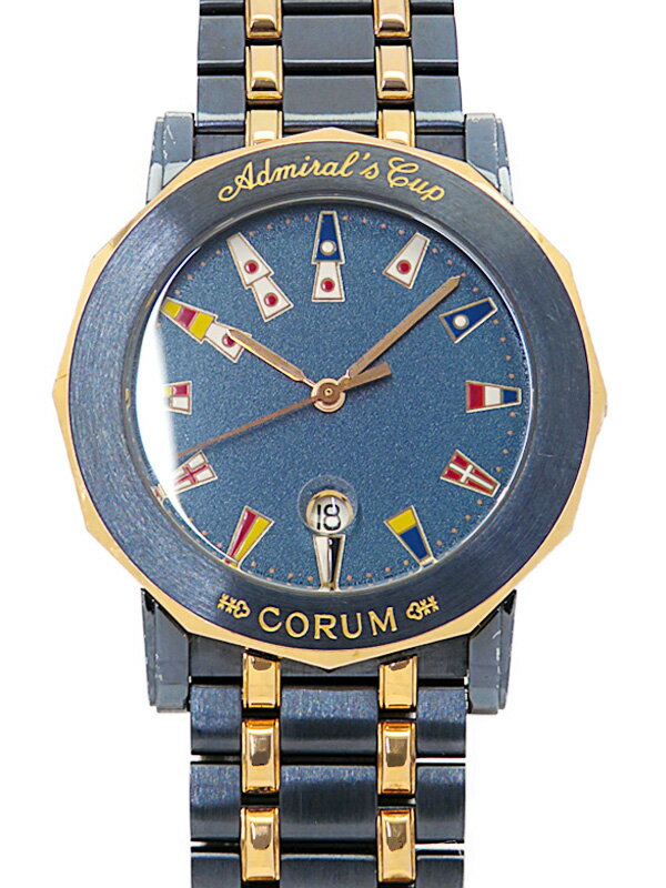福袋 バースデイ CORUM】コルム『アドミラルズカップ ガンブルー』99.330.34 V585 コルム