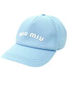 【MIUMIU】ミュウミュウ『ロゴ キャップ sizeM』5HC179 2DXI レディース 帽子 1週間保証【中古】