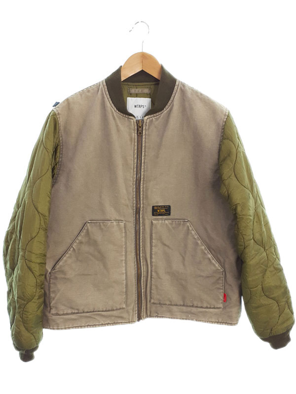 【WTAPS】ダブルタップス『キルティング切替 ボンバージャケット size01』172GWDT-JKM03 メンズ 1週間保証【中古】