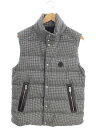 【MONCLER】モンクレール『HERNIAIRE 千鳥格子柄 ダウンベスト size1』H20911A00170 596AN 2022 メンズ 1週間保証【中...