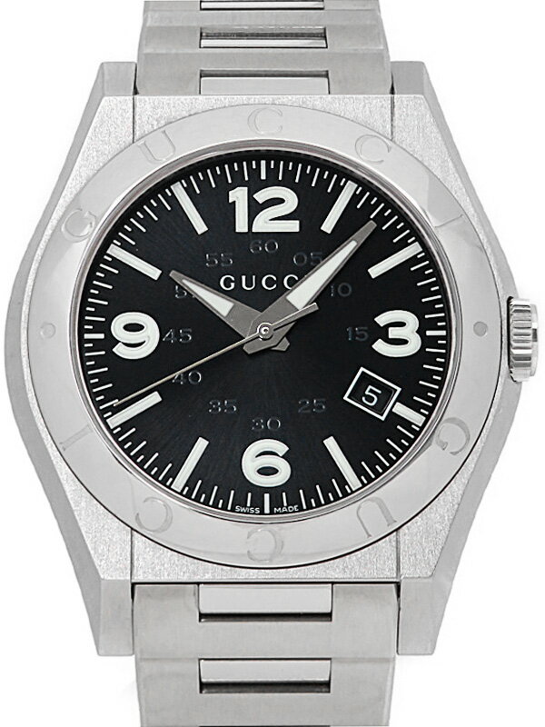 【GUCCI】グッチ『パンテオン』YA115229 メンズ クォーツ 1ヶ月保証【中古】