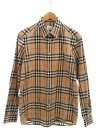 【BURBERRY】バーバリー『チェック 長袖シャツ sizeM』8020863 メンズ 1週間保証【中古】