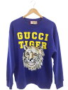 【GUCCI】グッチ『グッチ タイガー コットン スウェットシャツ sizeS』623245 XJD3T メンズ 長袖スウェット 1週間保証【中古】