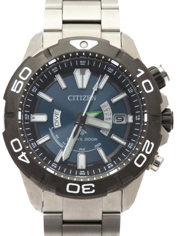 【CITIZEN】シチズン『PROMASTER プロマスター マリン』AS7145-69L メンズ ソーラー電波クォーツ 1ヶ月保証【中古】