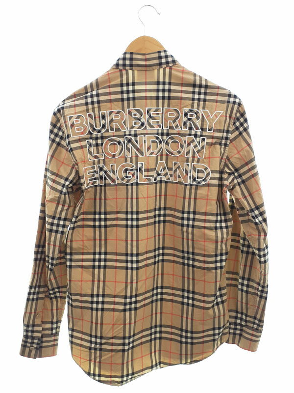 Burberry/バーバリー/ジャンバー/オシャレ BURBERRY】バーバリー『ロゴ チェック柄 長袖シャツ sizeXS TP