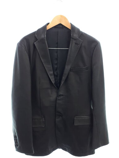 【BURBERRY BLACK LABEL】バーバリーブラックレーベル『レザー テーラードジャケット sizeL』BME73-707-09 メンズ レザージャケット 1週間保証【中古】 【BURBERRY BLACK LABEL】バーバリーブラックレーベル『レザー テーラードジャケット sizeL』BME73-707-09 メンズ レザージャケット 1週間保証【中古】