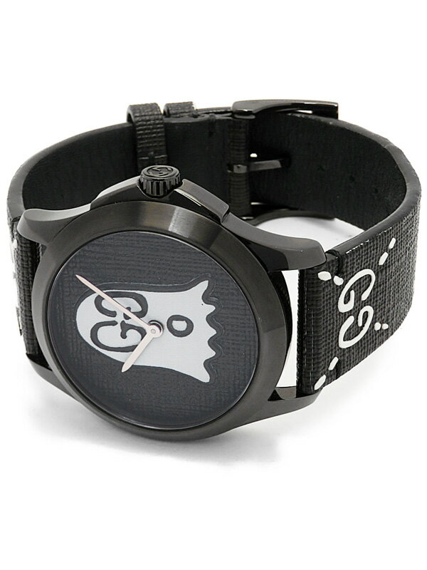 【GUCCI】グッチ『Gタイムレス ゴースト』YA1264018 メンズ クォーツ 1週間保証【中古】