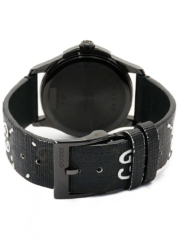 【GUCCI】グッチ『Gタイムレス ゴースト』YA1264018 メンズ クォーツ 1週間保証【中古】