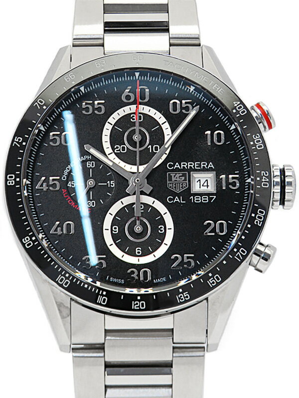 TAG HEUER 磨き済 カレラ キャリバー1887 自動巻き メンズ 付属品 TAG Heuer】タグホイヤー『カレラ キャリバー 1887 クロノグラフ