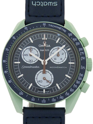 【SWATCH】スウォッチ『オメガ スウォッチ ミッション オン アース』SO33G100 メンズ クォーツ 1週間保証【中古】 【SWATCH】スウォッチ『オメガ スウォッチ ミッション オン アース』SO33G100 メンズ クォーツ 1週間保証【中古】