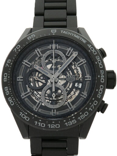 【TAG Heuer】タグホイヤー『カレラ キャリバー ホイヤー01 クロノグラフ フルブラック』CAR2A91.BH0742 メンズ 自動巻き 6ヶ月保証【中古】 【TAG Heuer】タグホイヤー『カレラ キャリバー ホイヤー01 クロノグラフ フルブラック』CAR2A91.BH0742 メンズ 自動巻き 6ヶ月保証【中古】
