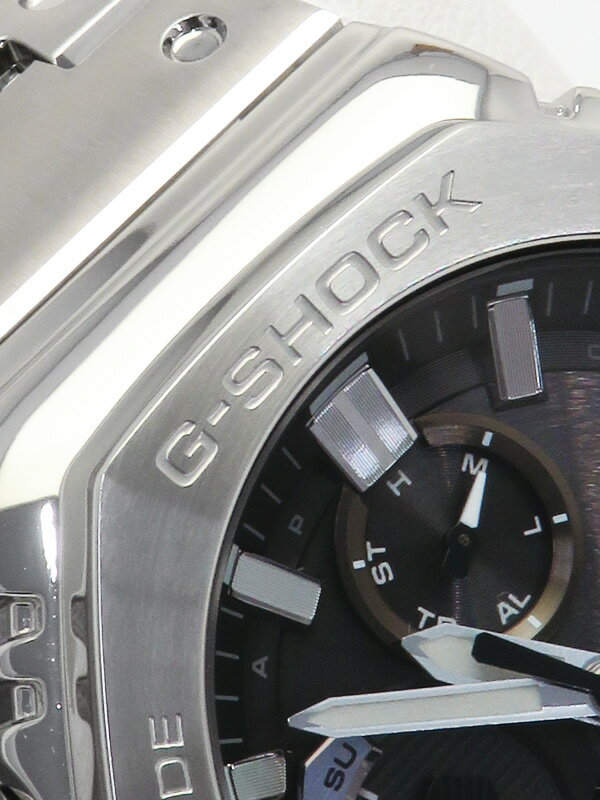 【CASIO】カシオ『G-SHOCK Gショック フルメタル 2100シリーズ』GMC-B2100D-1AJF メンズ ソーラークォーツ 1ヶ月保証【中古】