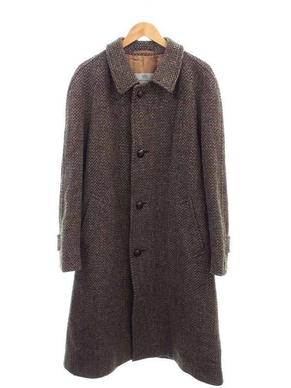 【Aquascutum】アクアスキュータム『Irish tweed コート』メンズ 1週間保証【中古】