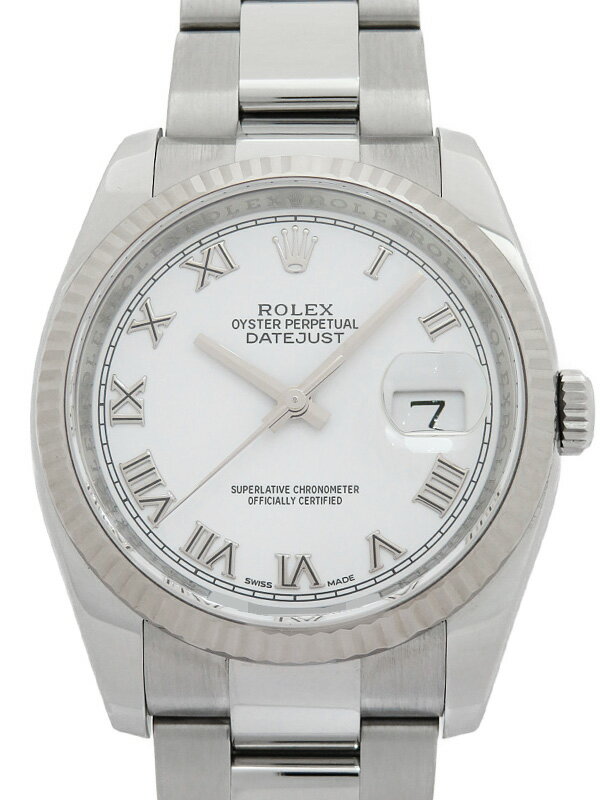 【ROLEX】ロレックス『デイトジャスト』116234 ランダム番 メンズ 自動巻き 12ヶ月保証【中古】