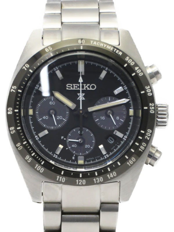 【SEIKO】セイコー『プロスペックス スピードタイマー クロノグラフ』SBDL091 V192-0AF0 19****番 メンズ ソーラークォーツ 1週間保証【中古】
