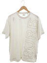 【BURBERRY】バーバリー『エンボスロゴ オーバーサイズ 半袖Tシャツ sizeM』8050732 メンズ レディース 1週間保証【中古】