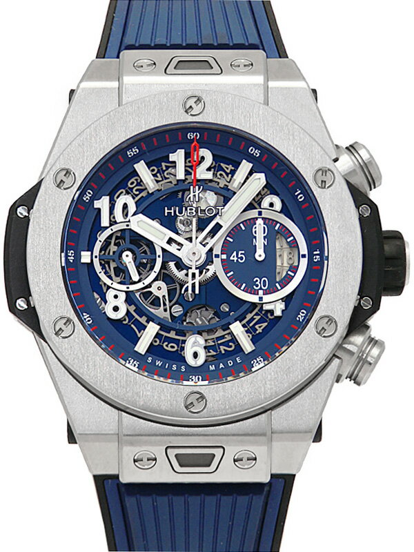 【HUBLOT】ウブロ『ビッグバン ウニコ チタニウムブルー』411.NX.5179.RX メンズ 自動巻き 6ヶ月保証【中古】(2)