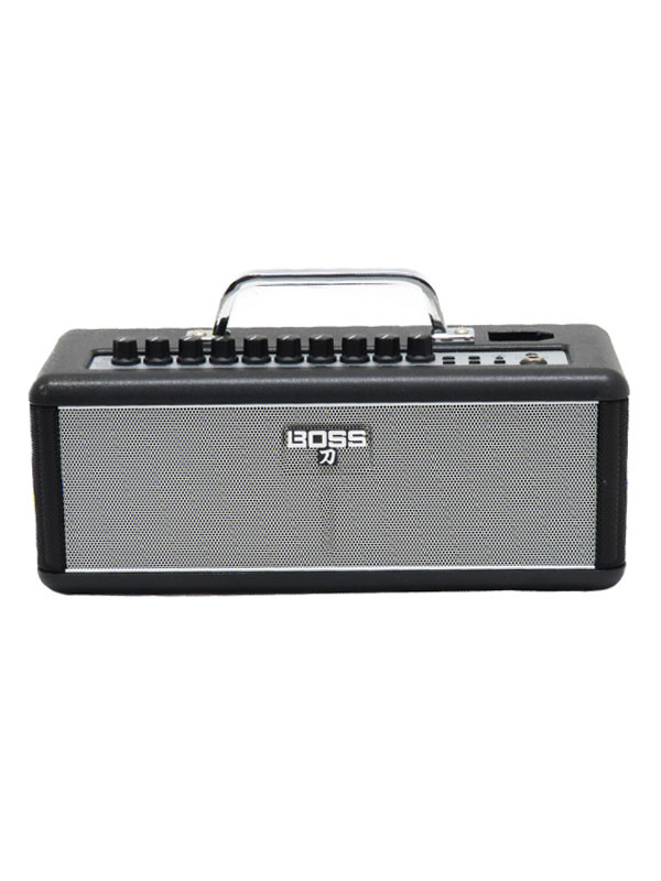 【BOSS】ボス『ワイヤレスギターアンプ』KATANA-AIR-S 1週間保証【中古】 名　称 ワイヤレスギターアンプ 型　番 KATANA-AIR-S 種　類 アンプ 付属品 外箱、ACアダプター、取扱説明書 保証期間 1週間保証 ランク A 品 状　態 あまり使用感は見られません。 動作は確認済みで、各コントロール問題なく動作します。 電源は単3電池×8本または付属ACアダプターです。