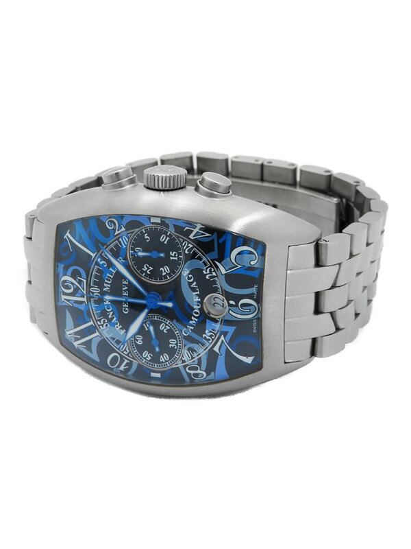【FRANCK MULLER】フランクミュラー『トノーカーベックス カモフラージュ クロノグラフ』8883 C CC DT BR メンズ 自動巻き 6ヶ月保証【中古】