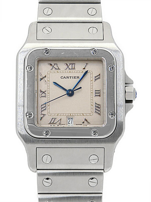 【Cartier】カルティエ『サントスガルベ LM』W20025D6 メンズ クォーツ 6ヶ月保証【中古】