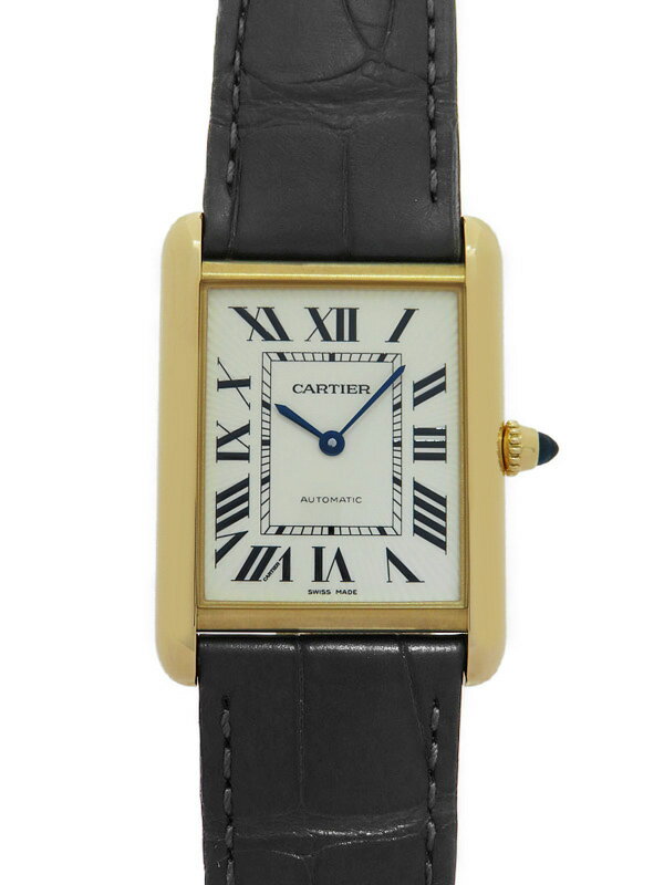 【Cartier】カルティエ『タンクルイ カルティエウォッチ ラージモデル』WGTA0357 メンズ 自動巻き 6ヶ月保証【中古】