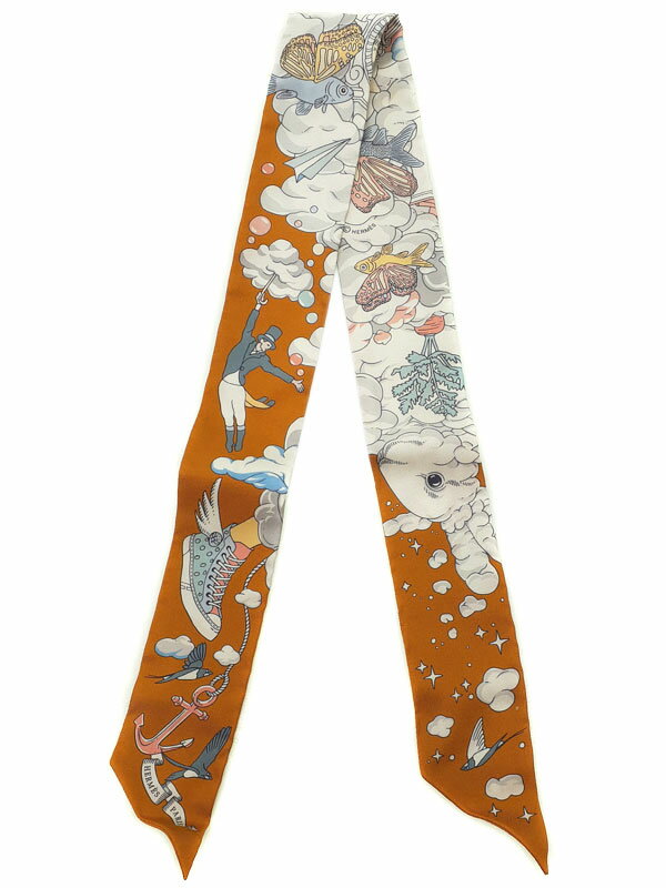 【HERMES】エルメス『ツイリー SUR MON NUAGE 私の雲』レディース スカーフ 1週間保証【中古】