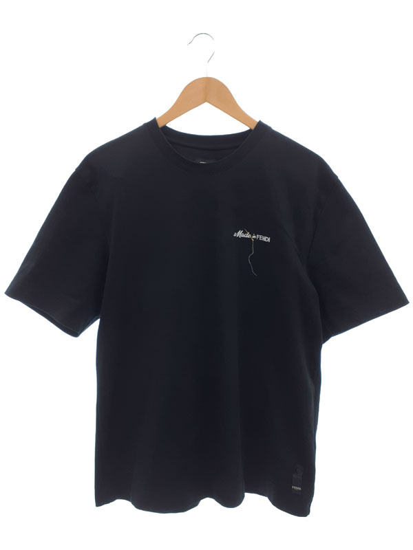 【FENDI】フェンディ『糸付き刺繍針 半袖Tシャツ sizeM』FY0936 AR6W メンズ 1週間保証【中古】