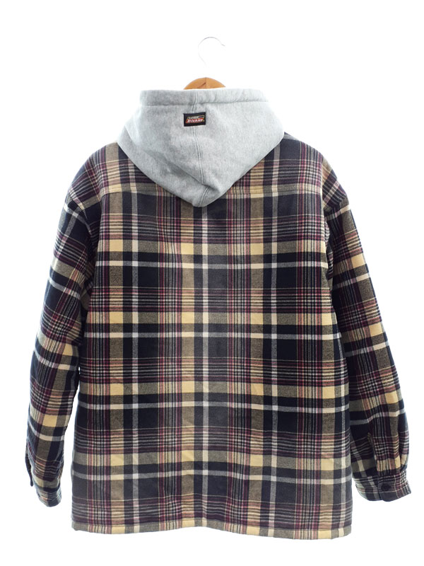 【Supreme】シュプリーム『Dickies Plaid Hooded Zip Up shirt sizeM』23FW メンズ スウェットジップアップパーカー 1週間保証【中古】