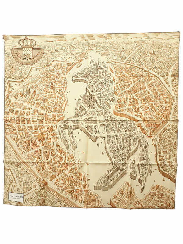 【HERMES】エルメス『カレ90 LA CITE CAVALIERE シテ・カヴァリエール』レディース スカーフ 1週間保証【中古】のサムネイル