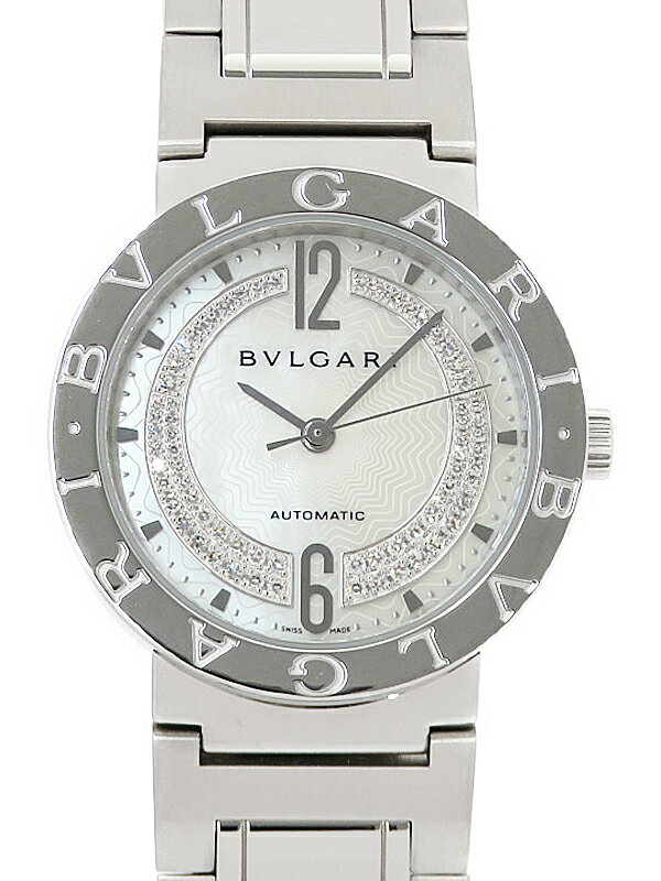 【BVLGARI】ブルガリ『ブルガリブルガリ ダイヤ』BB33WSS AUTO メンズ 自動巻き 3ヶ月保証【中古】