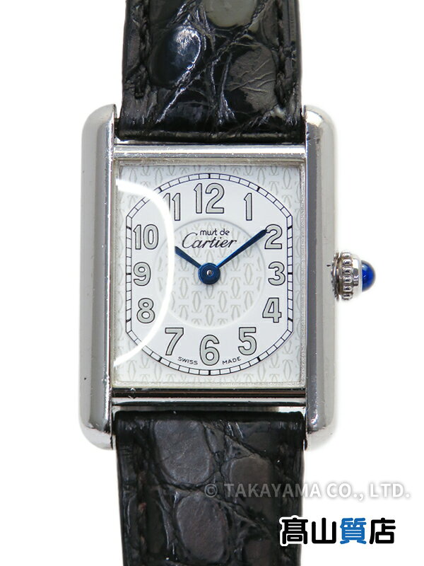 【Cartier】カルティエ『マストタンク アルジャン SM』W1014254 / 2416 レディース クォーツ 3ヶ月保証【中古】