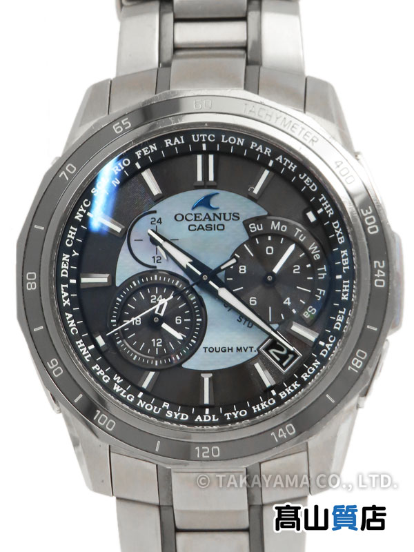 �yCASIO�z�J�V�I�wOCEANUS �I�V�A�i�X �}���^�xOCW-S1350PC-1AJR 9O****�� �����Y �\�[���[�d�g�N�H�[�c 1�����ۏ؁y���Áz