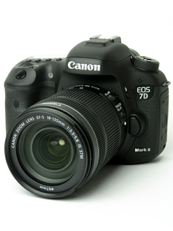 【Canon】キヤノン『EOS 7D Mark II EF-S18-135 IS STMレンズキット』EOS7DMK2-18135ISLK デジタル一眼レフカメラ 1週間保証【中古】