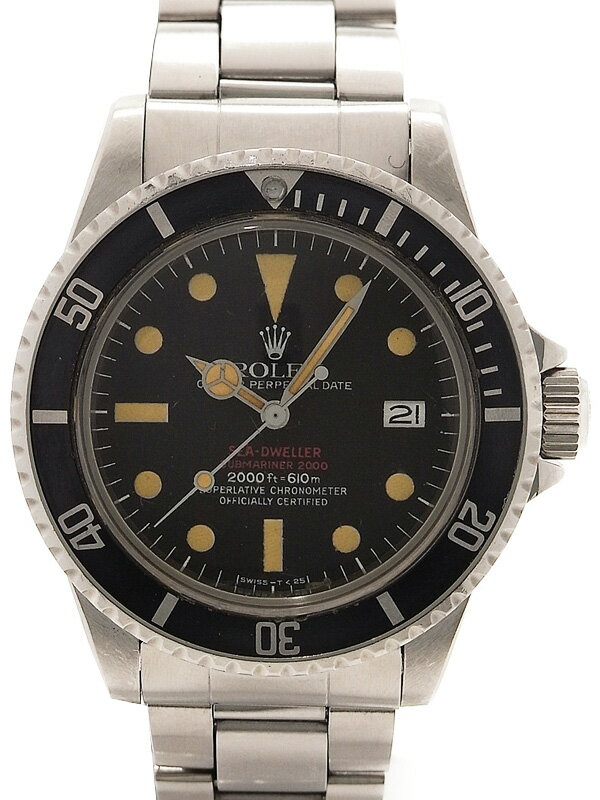 【ROLEX】【ギャラ有り希少アンティーク】【Cal.1570】【OH済】ロレックス『シードゥエラー 赤シード』1665 407****番74年頃製 メンズ 自動巻 1週間保証【中古】